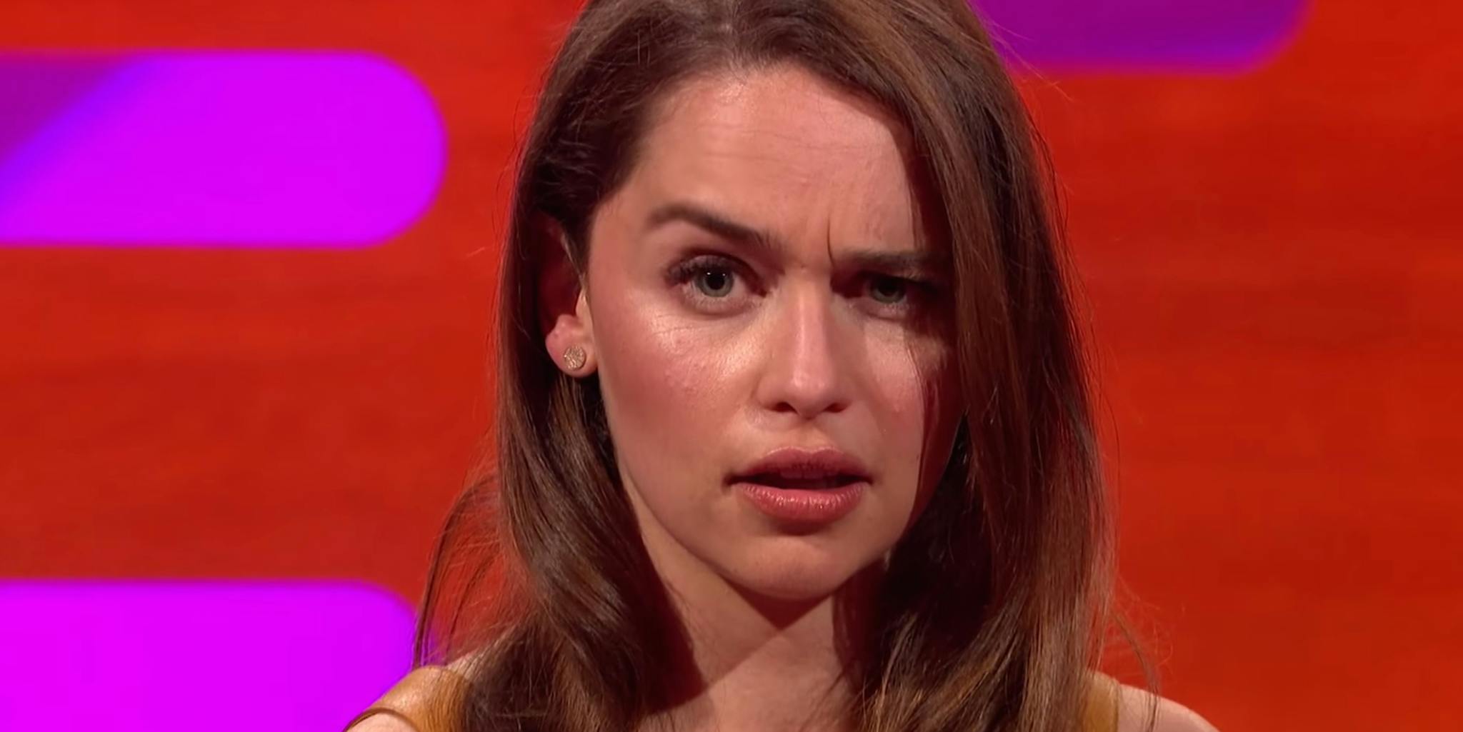 Cara Delevingne and Emilia Clarke have an eyebrow-off.