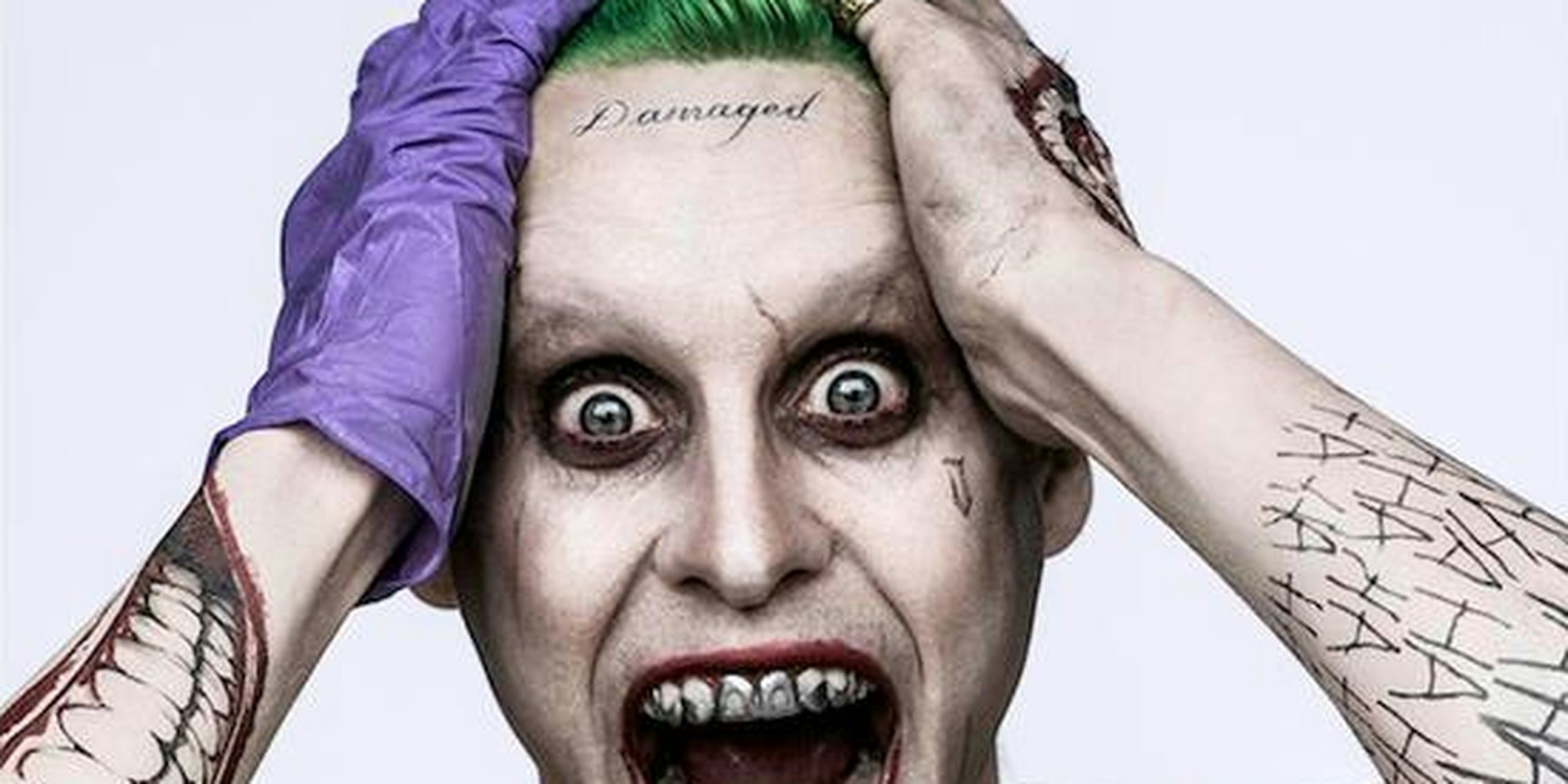 Jared Leto In His Joker Makeup