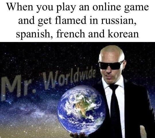 when you play online pitbull mr worldwide meme