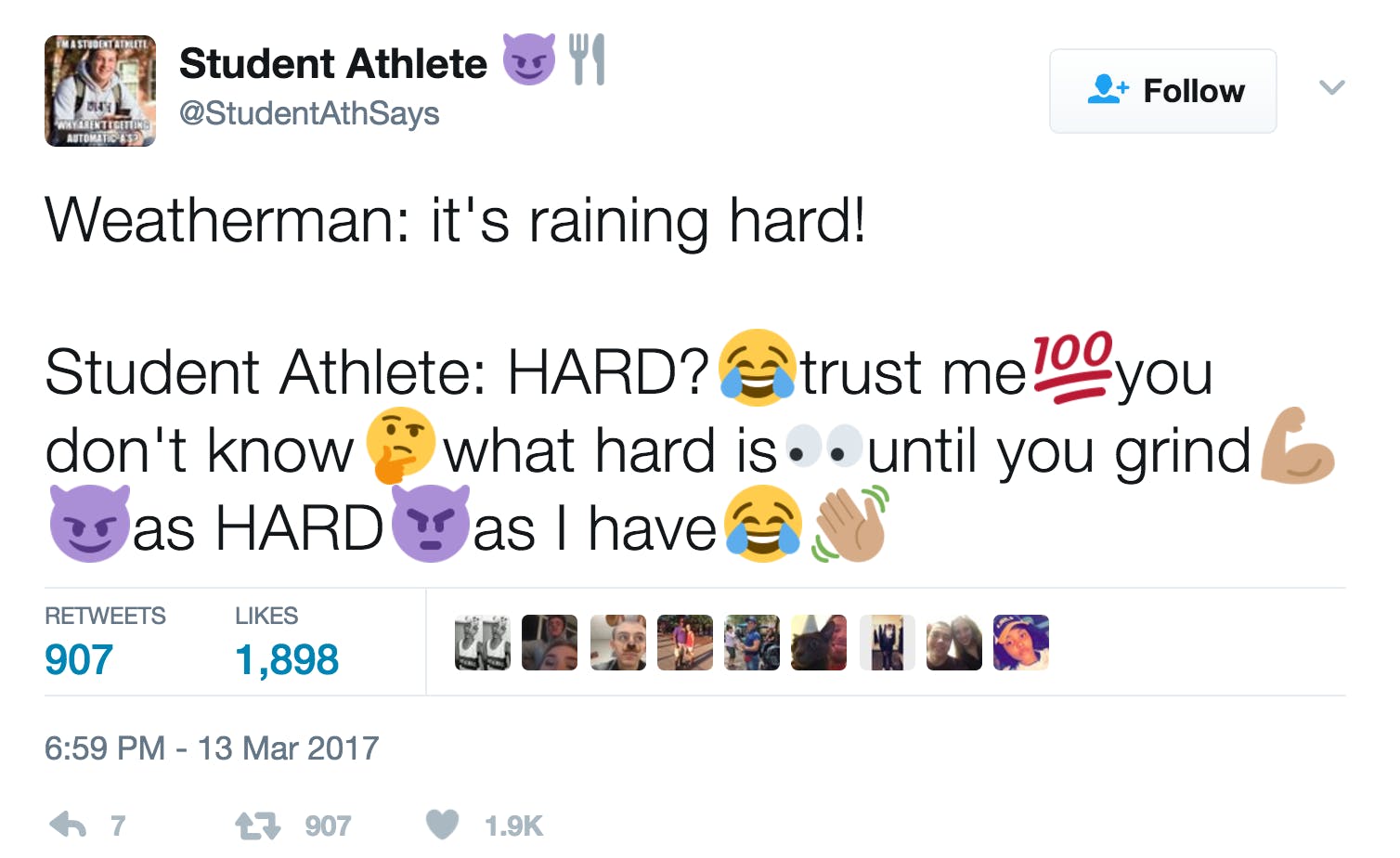 Best memes 2017 : Student athlete