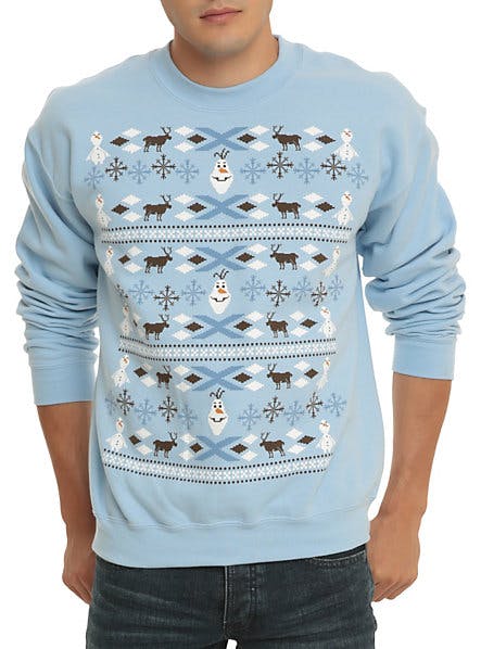 Olaf Holiday Crewneck Sweatshirt, $29.20.