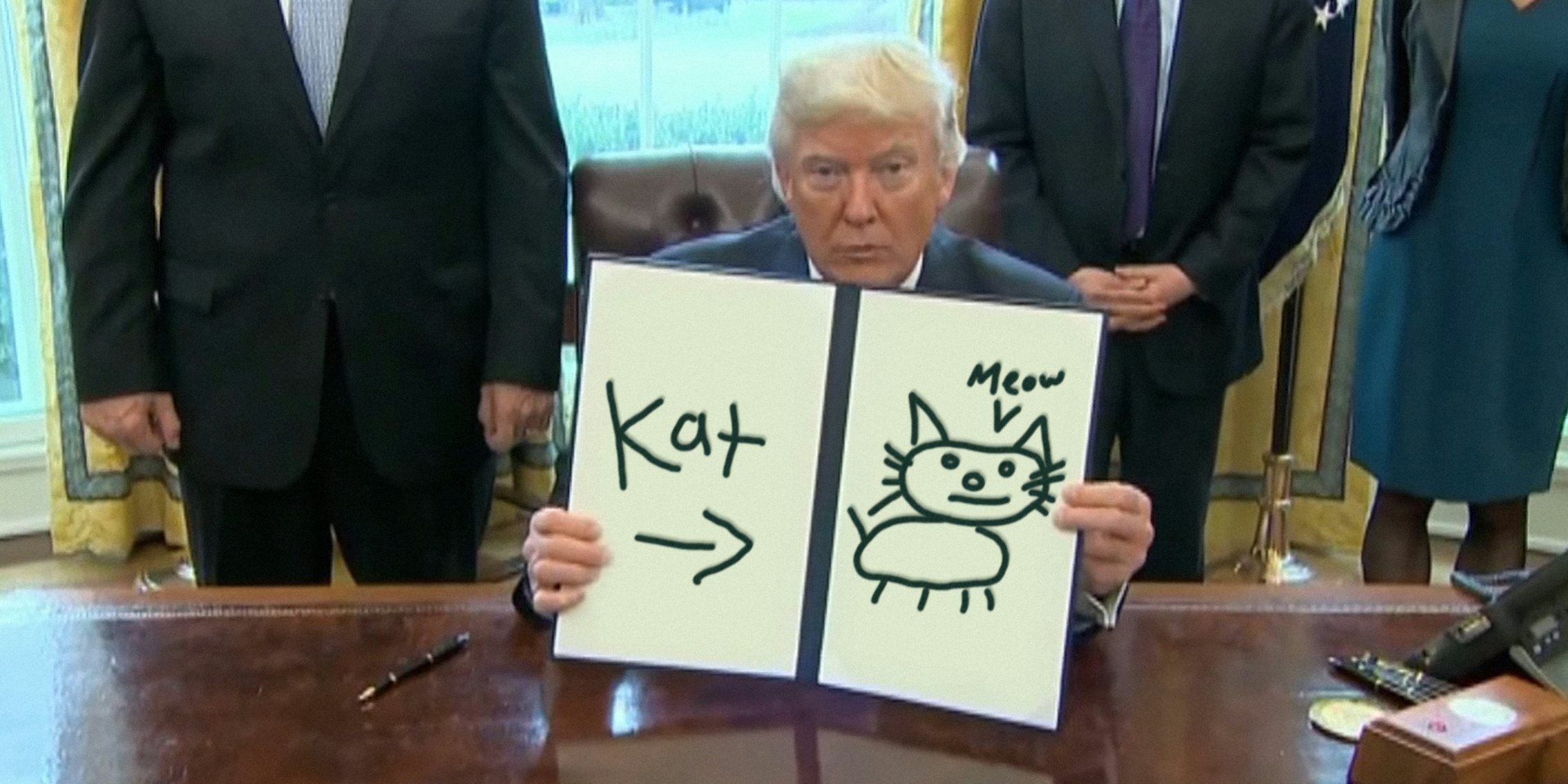 Trump Shows Off His Artwork in 'Trump GIFs