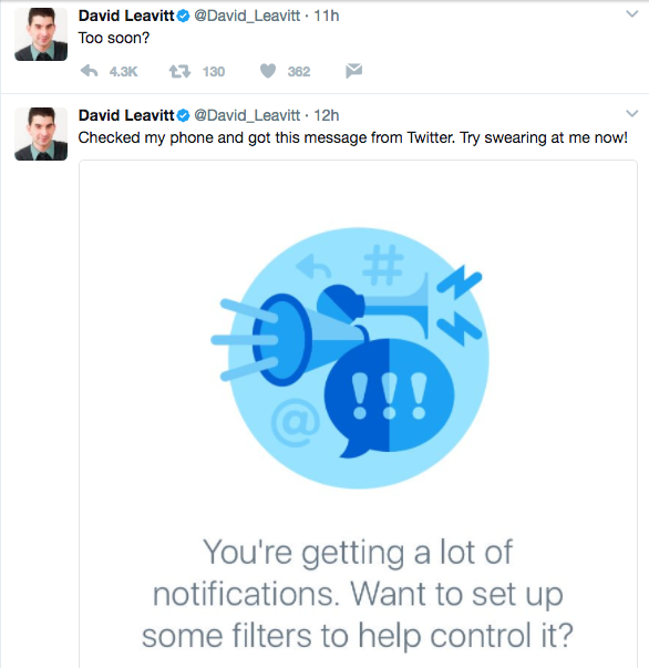 ariana grande joke twitter david leavitt