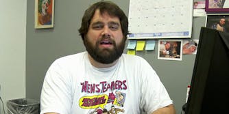 Andy Signore in his office