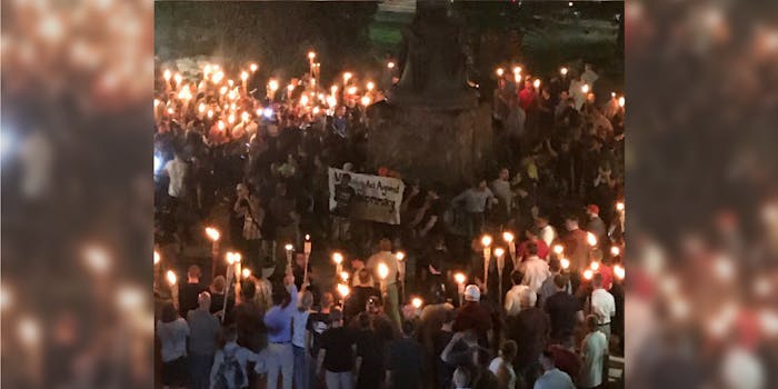 White supremacists rally at the University of Virginia