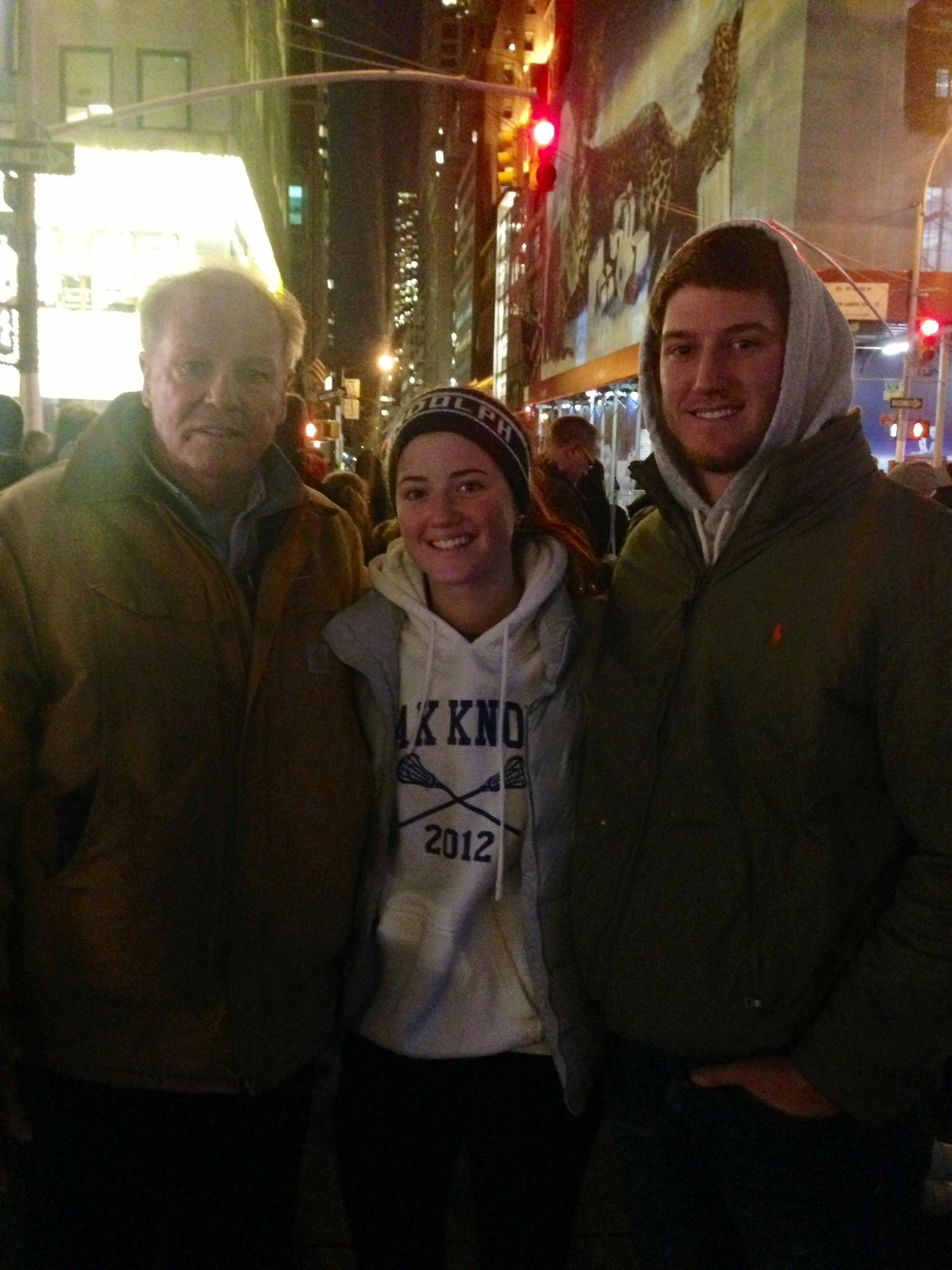 Bill, Kelsea and Conor of Morris County, New Jersey.