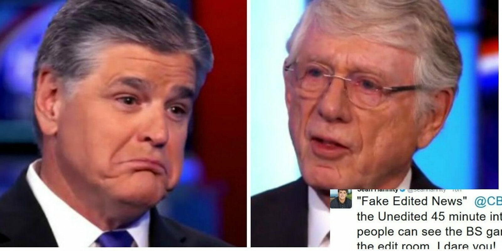ted koppel sean hannity interview bad for america fake edited news