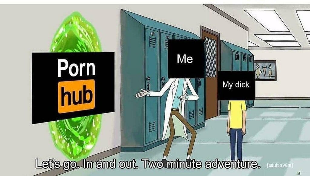 pornhub rick and morty 20 minute adventure meme