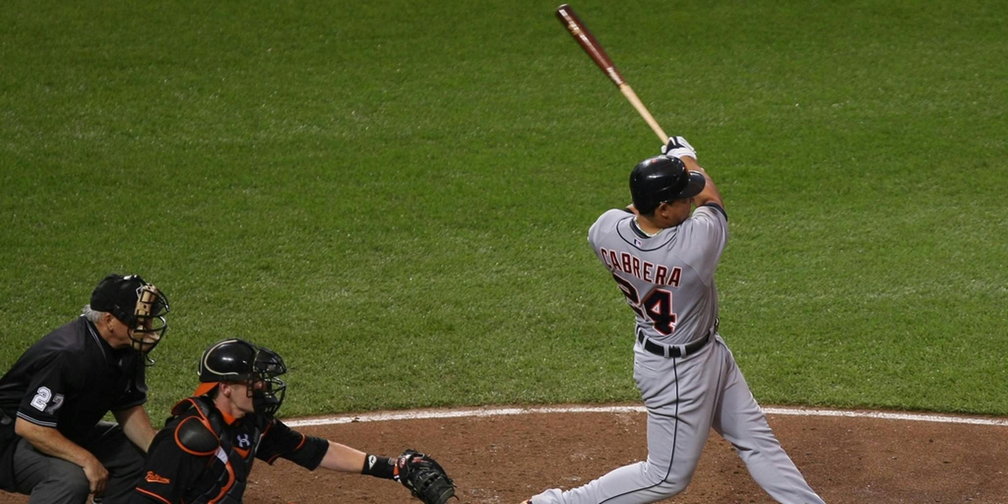 GIF Shows What Happens to a Baseball During a Miguel Cabrera Home Run Swing