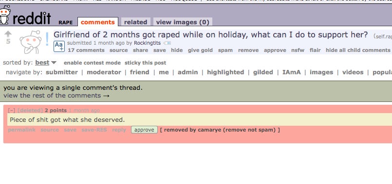 Reddit r/rape 1