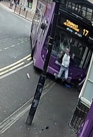 Smith hit by bus