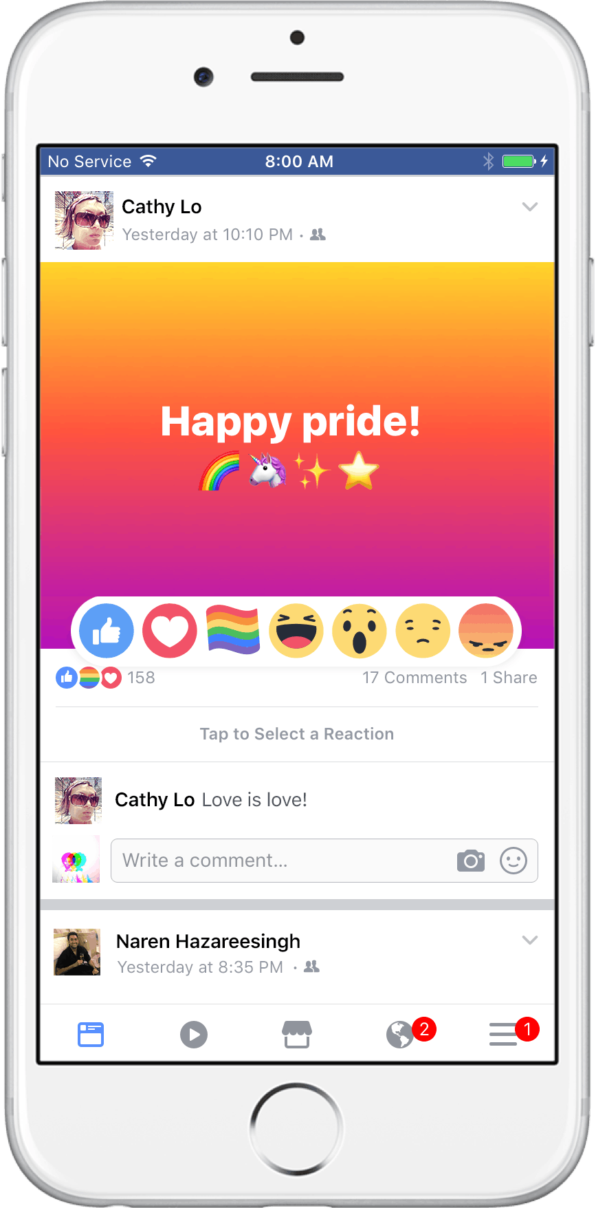 Facebook Pride 17 How To Update Your Facebook Profile Share Pride Reactions Facebook Pride 17 How To Update Your Facebook Profile Share Pride Reactions