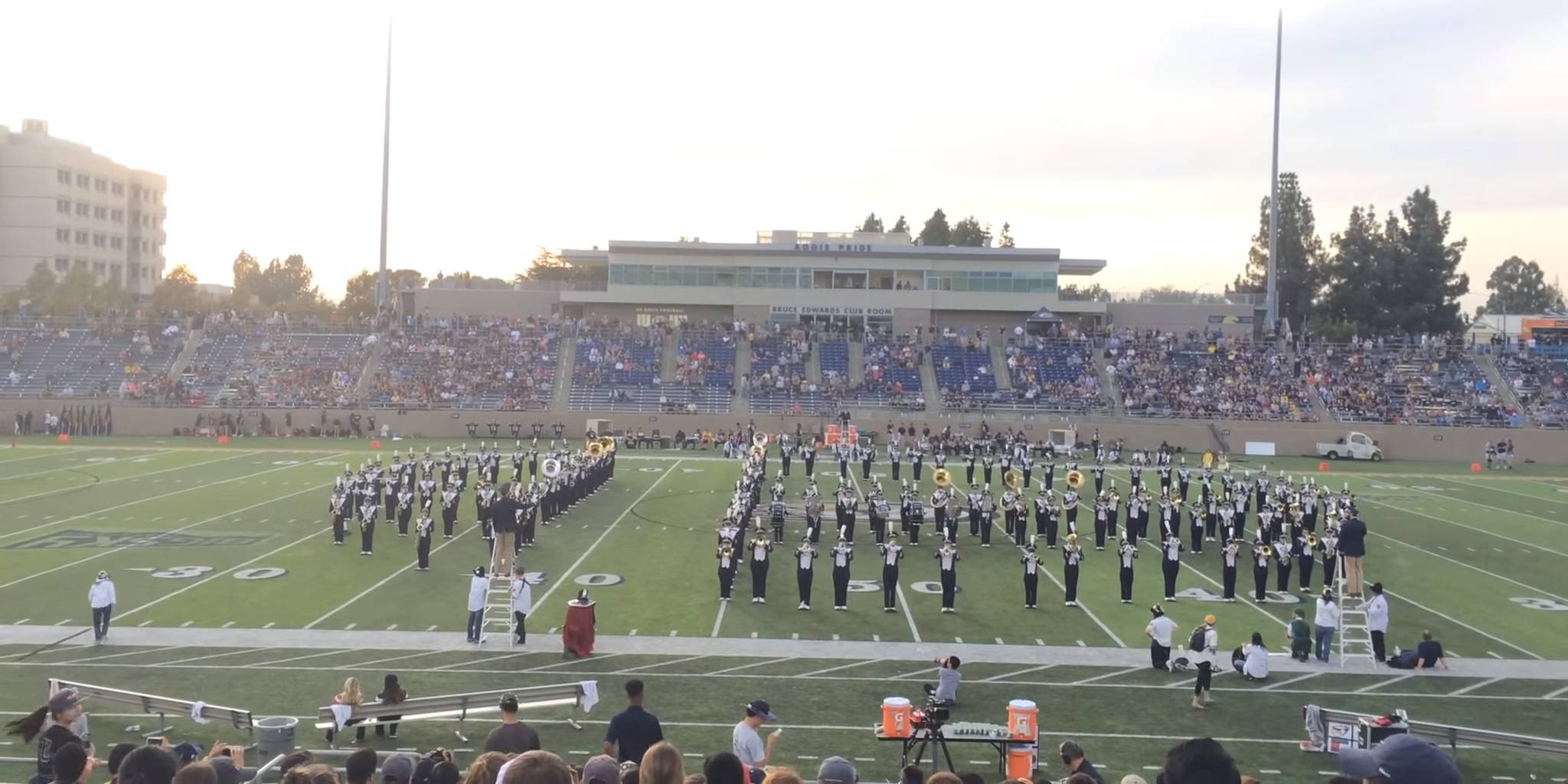 UC Davis marching band performs Smash Bros.themed halftime show