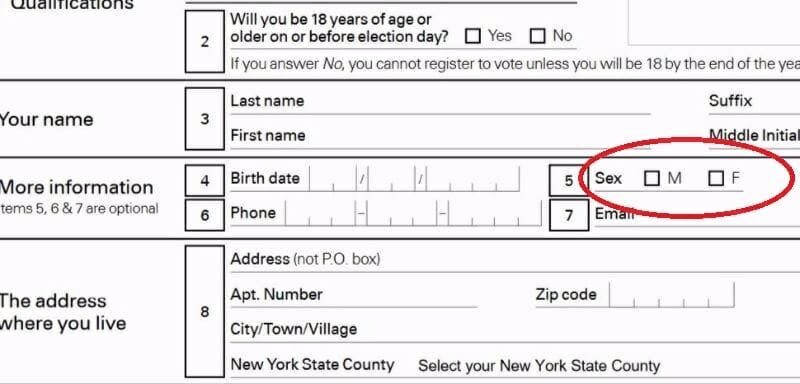 New York registration form