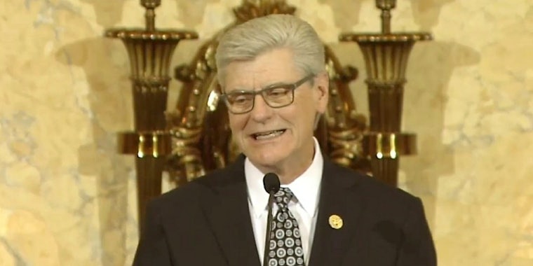 Mississippi Gov. Phil Bryant delivering the 2018 State of the State.