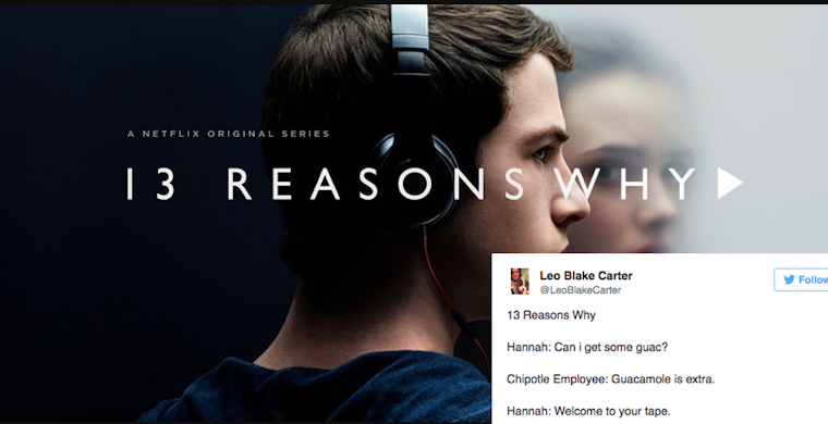 13 reasons why meme: cover photo of 13 reasons why