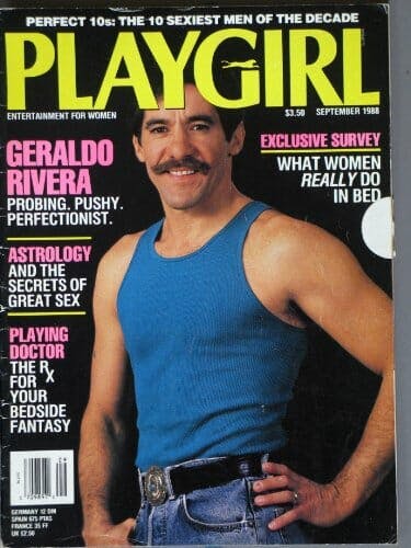 Geraldo Rivera on the cover of Playgirl magazine