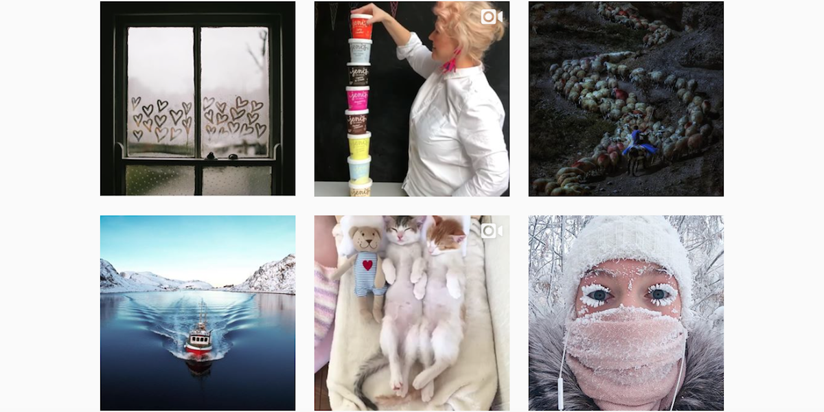 Instagram main feed screenshot