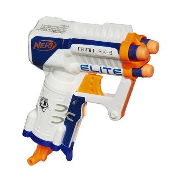 best nerf guns: Nerf N-Strike Elite Triad Ex-3 Micro Blaster