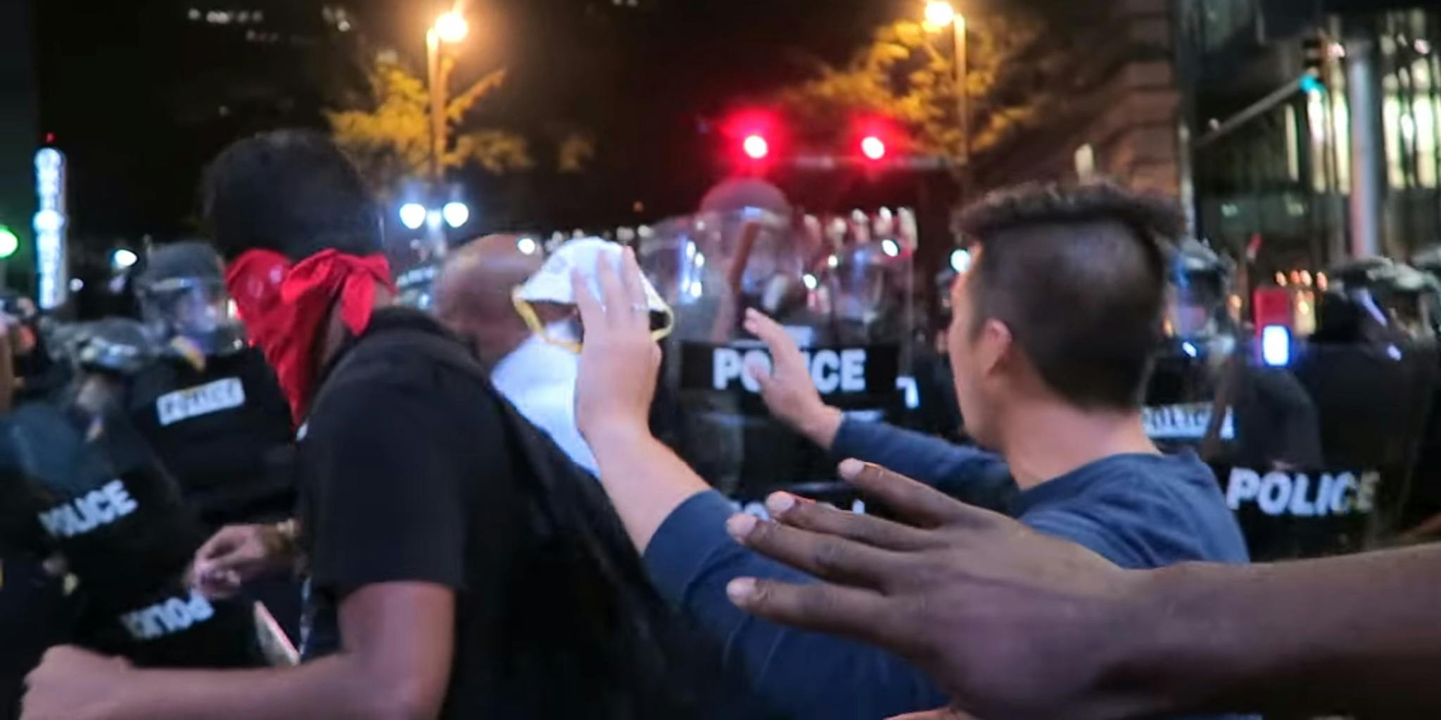 Kindess and chaos in Charlotte After Police Shooting of Keith Scott