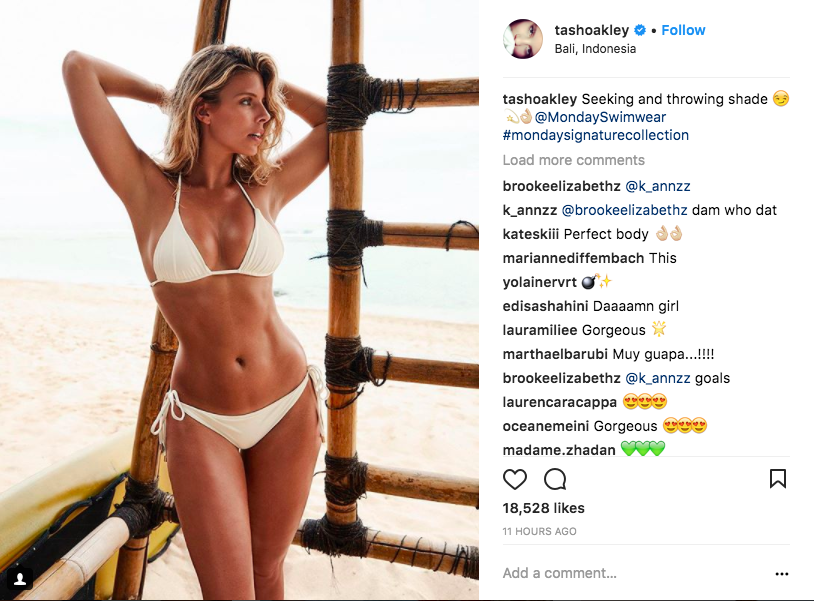 hottest models on instagram : natasha oakley