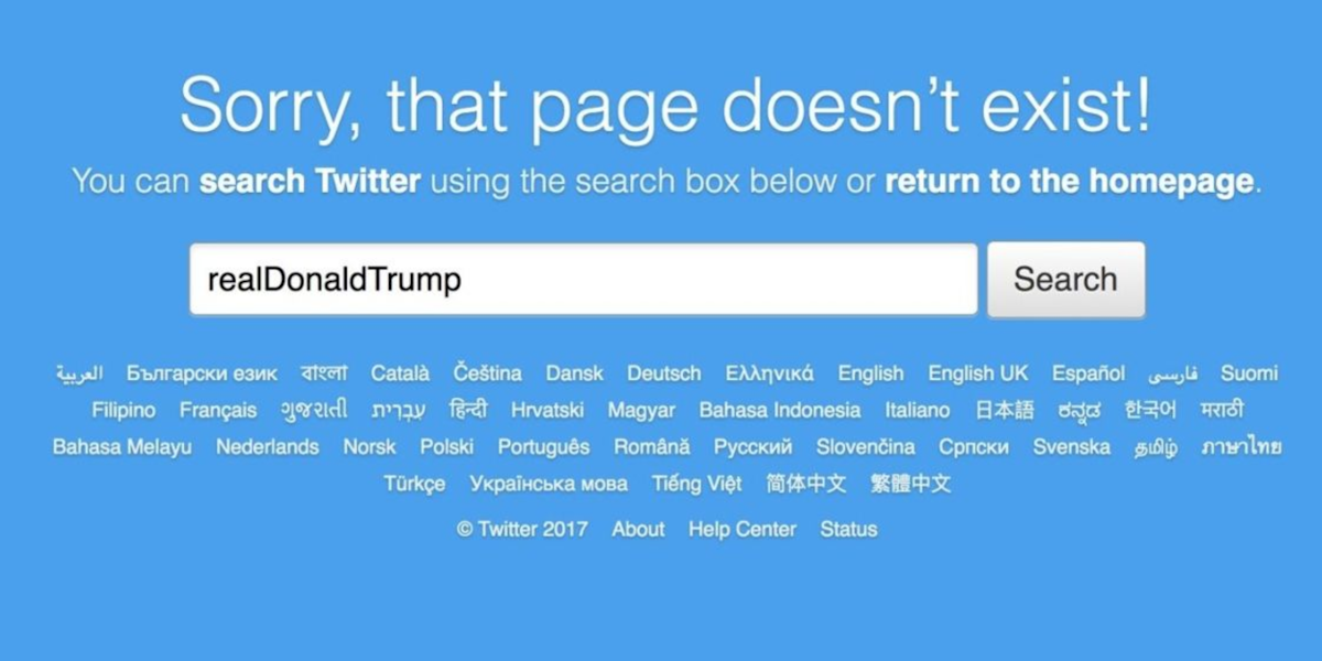 twitter donald trump account deactivated