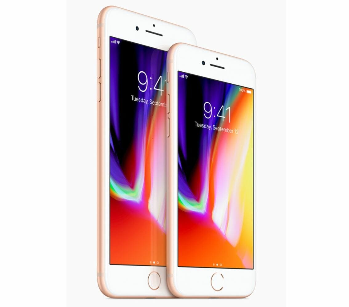 best iphone ever : iphone 8 and iphone 8 plus display apple smartphone