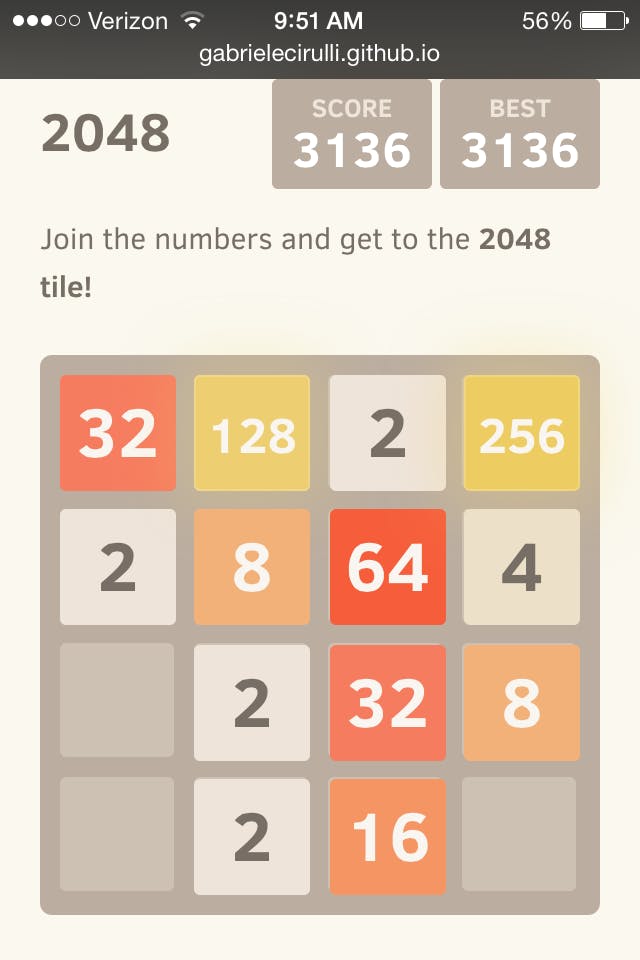 Win '2048' Game : Tips & Tricks / Demonstration 