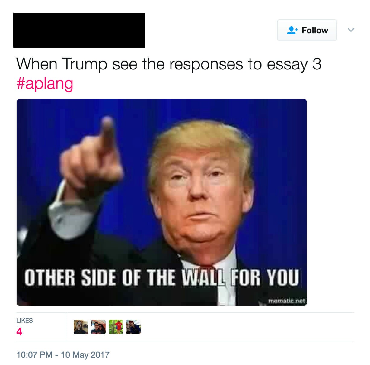 High school kids are roasting Trump in their AP exams