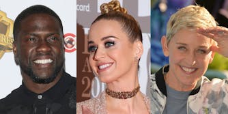 Kevin Hart, Katy Perry, and Ellen DeGeneres