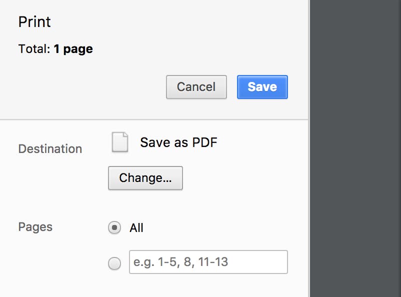 save a webpage as pdf