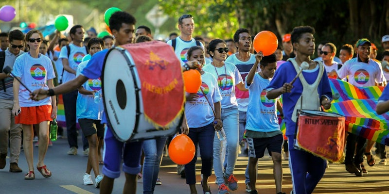 Timor Leste pride march