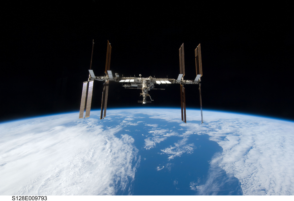 international space station flyover