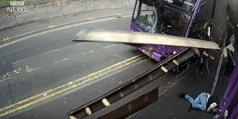 Man hit by bus