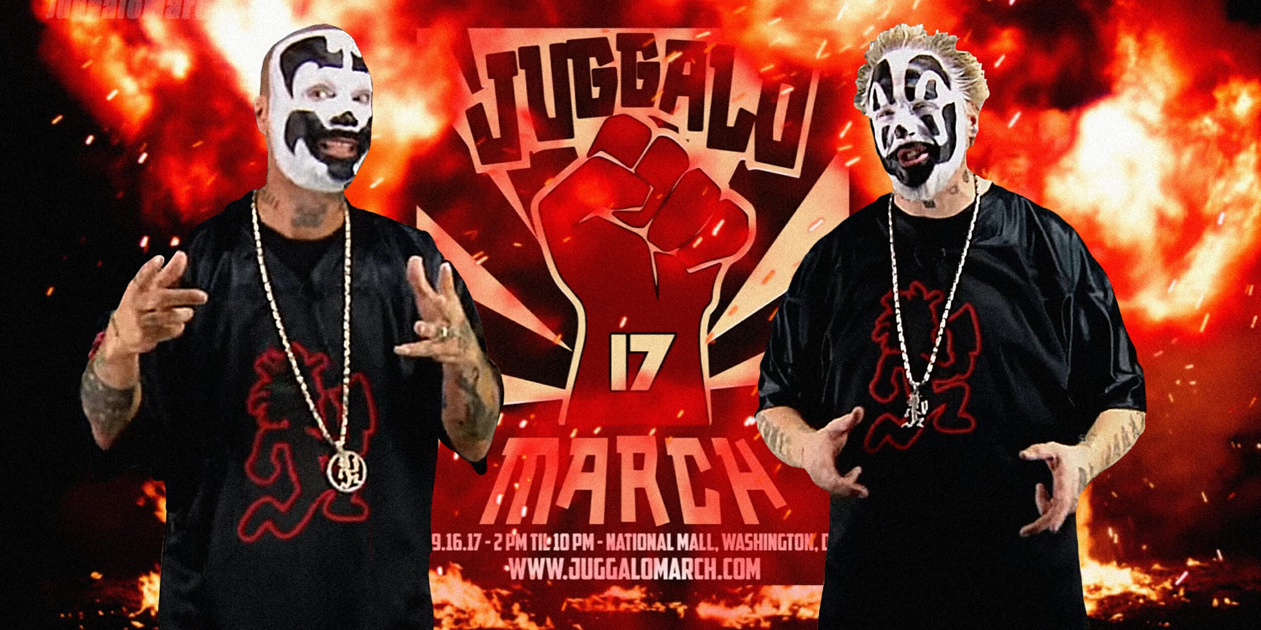 Violent J and Shaggy 2 Dope promote the Juggalo March