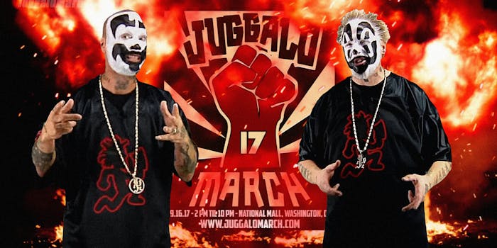 Violent J and Shaggy 2 Dope promote the Juggalo March