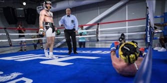 Conor McGregor knockdown video with Paulie Malignaggi