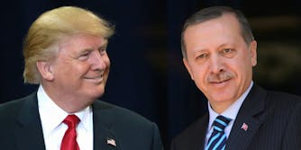 Donald Trump and Recep Tayyip Erdogan