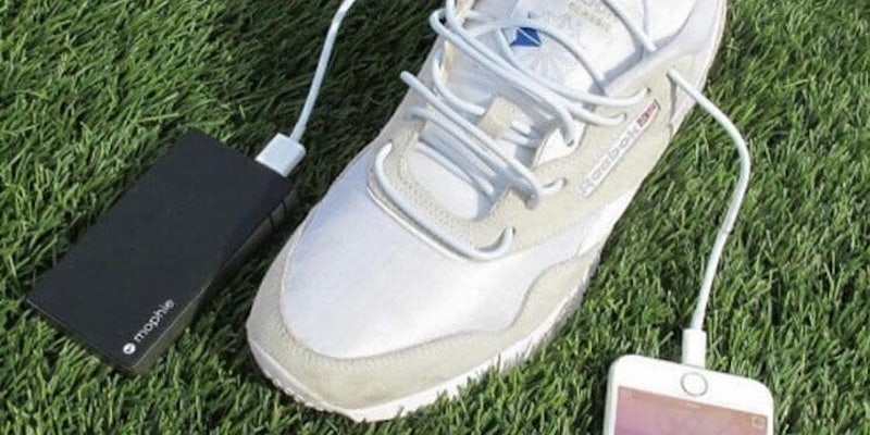 3017 shoes with phone charger laces