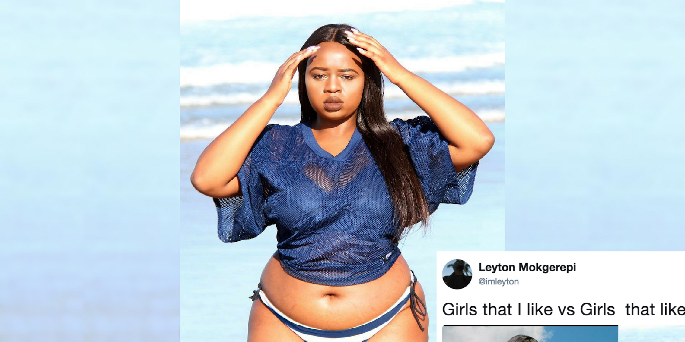 Lesego Legobane, the model who shut down a fat-shaming meme