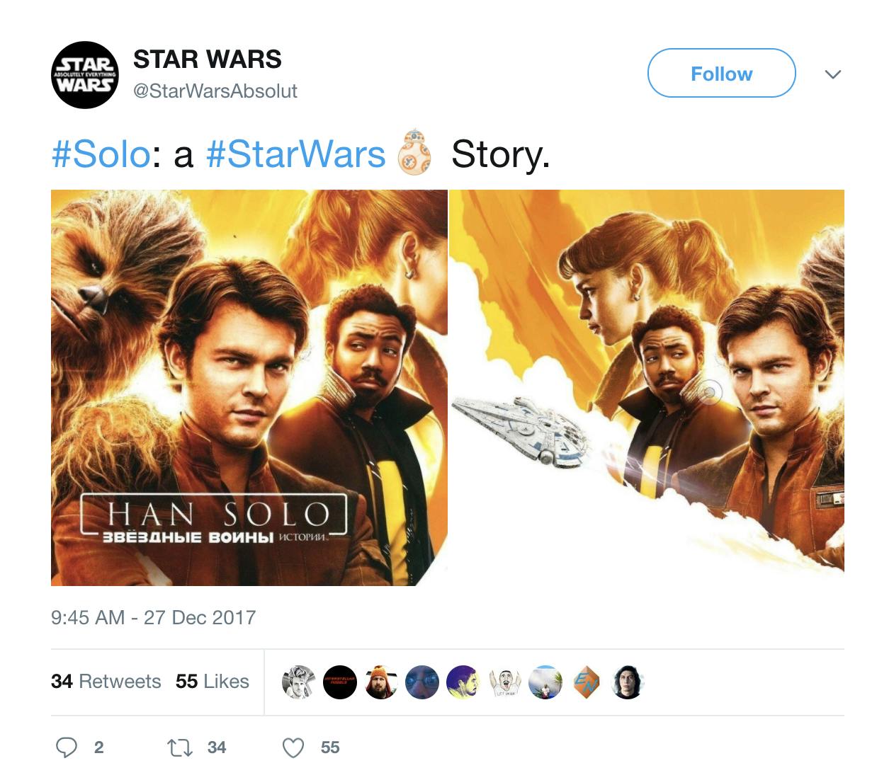 han solo international posters