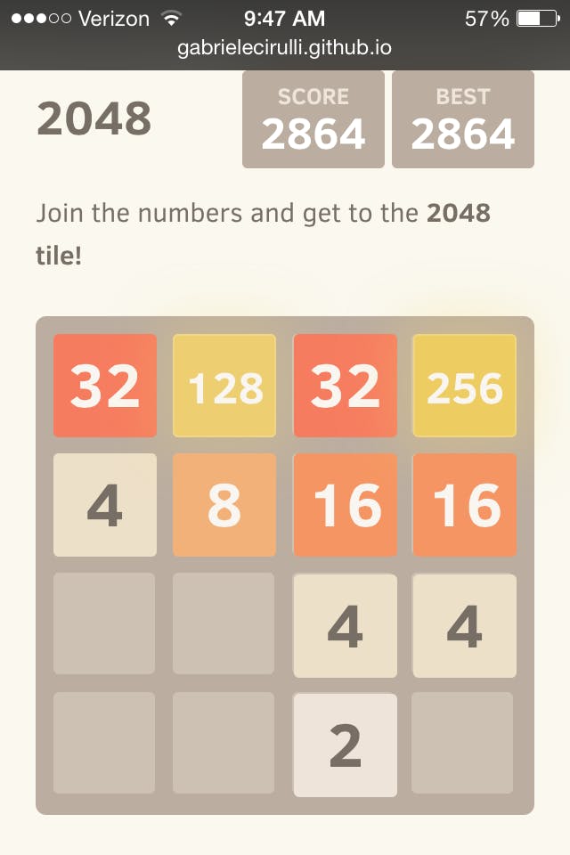 strategy to 2048