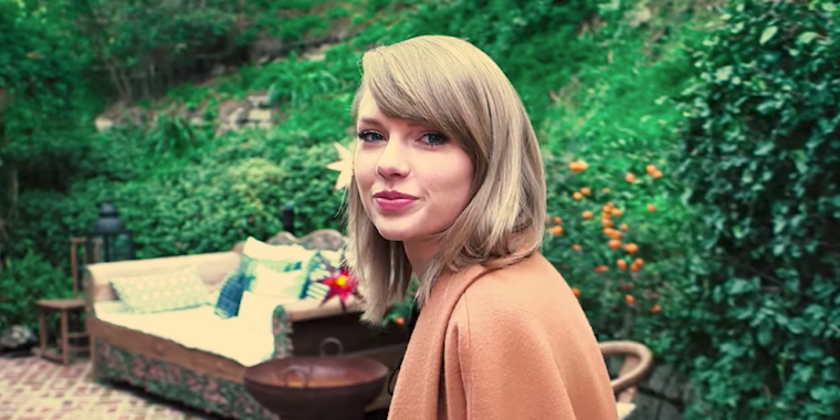 Taylor Swift during Vogue's '73 Questions' video