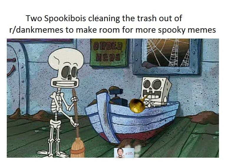 spooky bois skeletons dankmemes meme