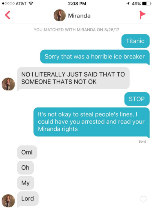 Reddit Tinder 12 PickUp Lines Guaranteed to Get a Clever Reply