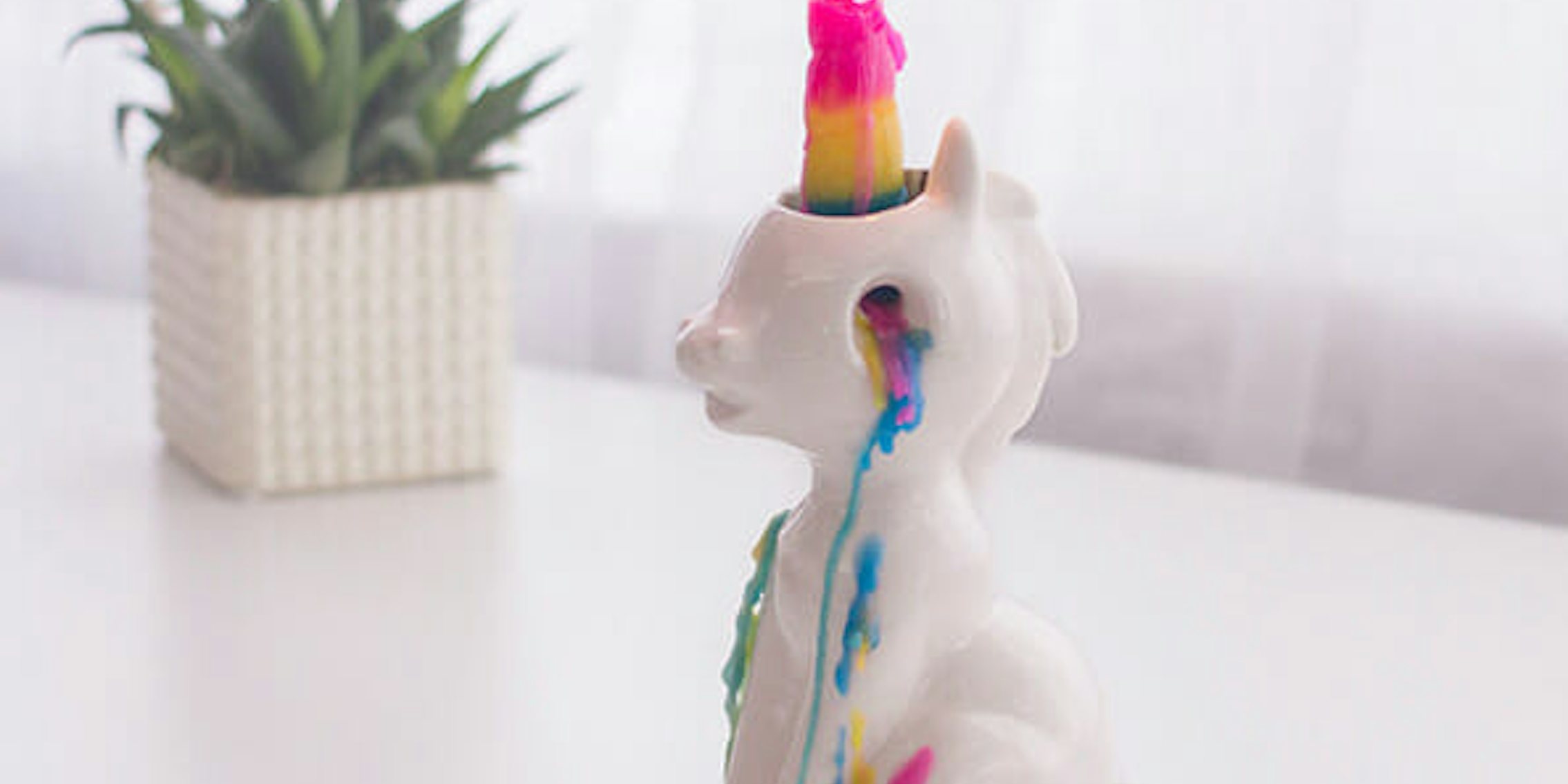 unicorn candleholder