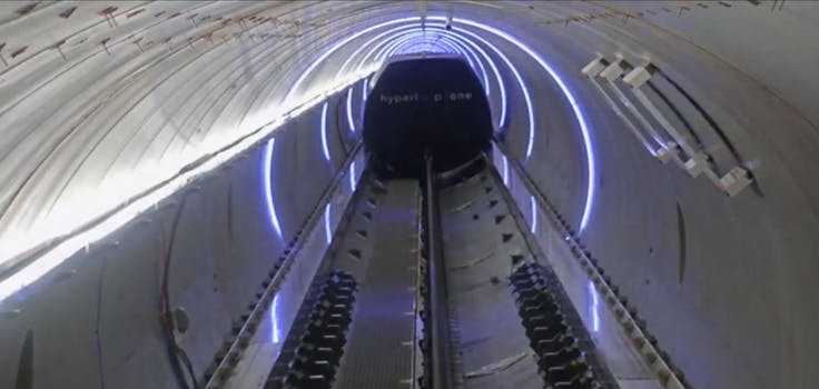 hyperloop one xp-1 pod test 200mph
