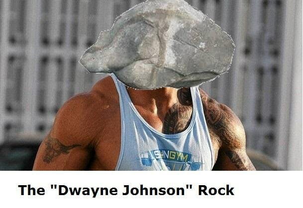 the dwayne johnson rock meme