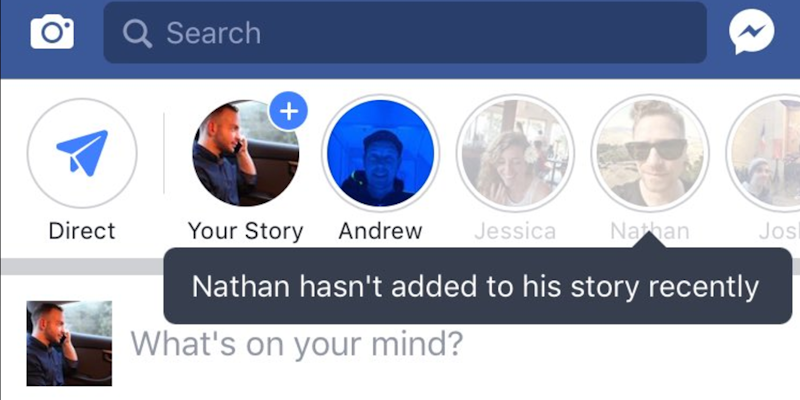 facebook stories feature video photo
