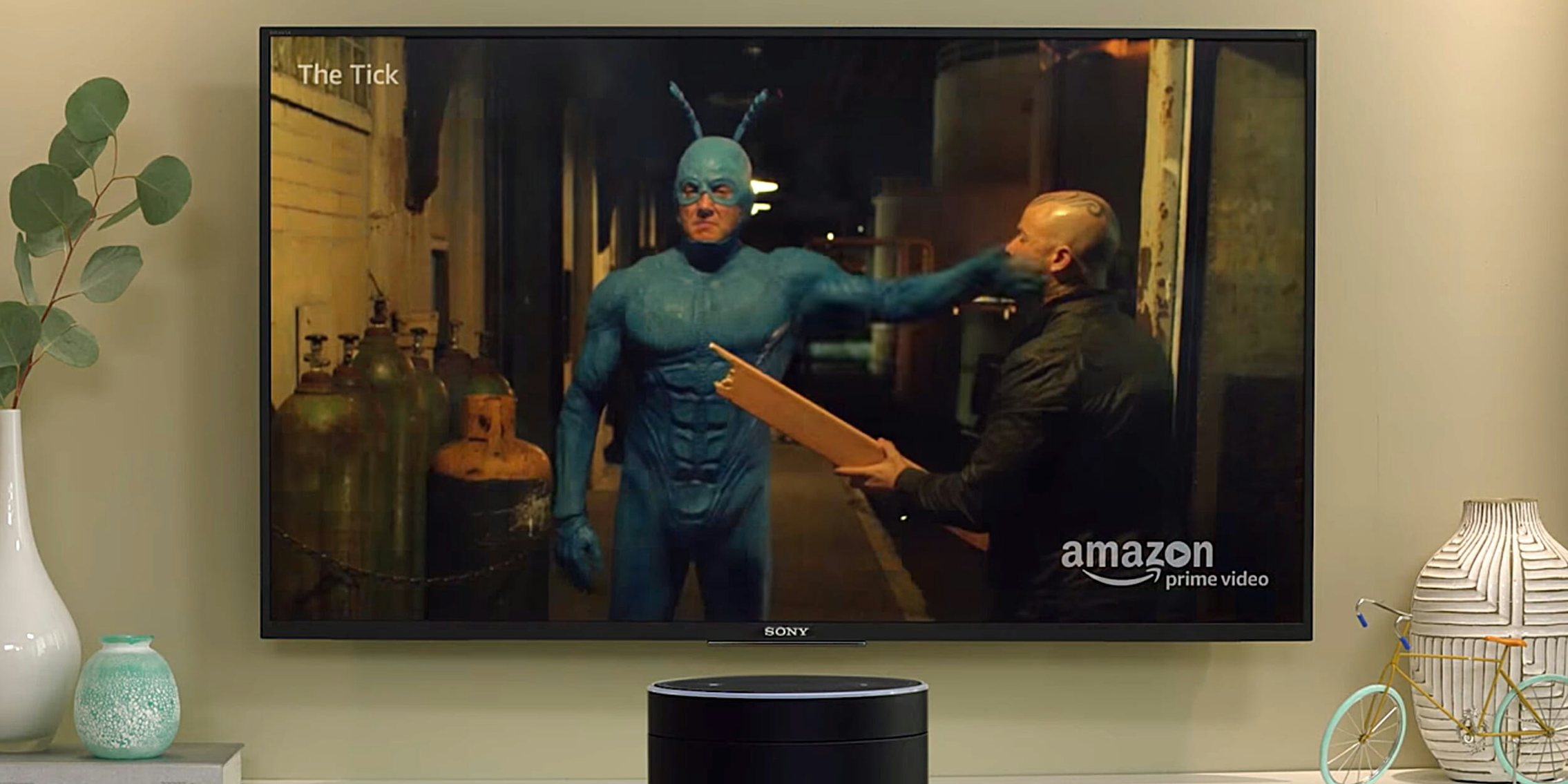 Watching 'The Tick' on Android TV controlled by Alexa